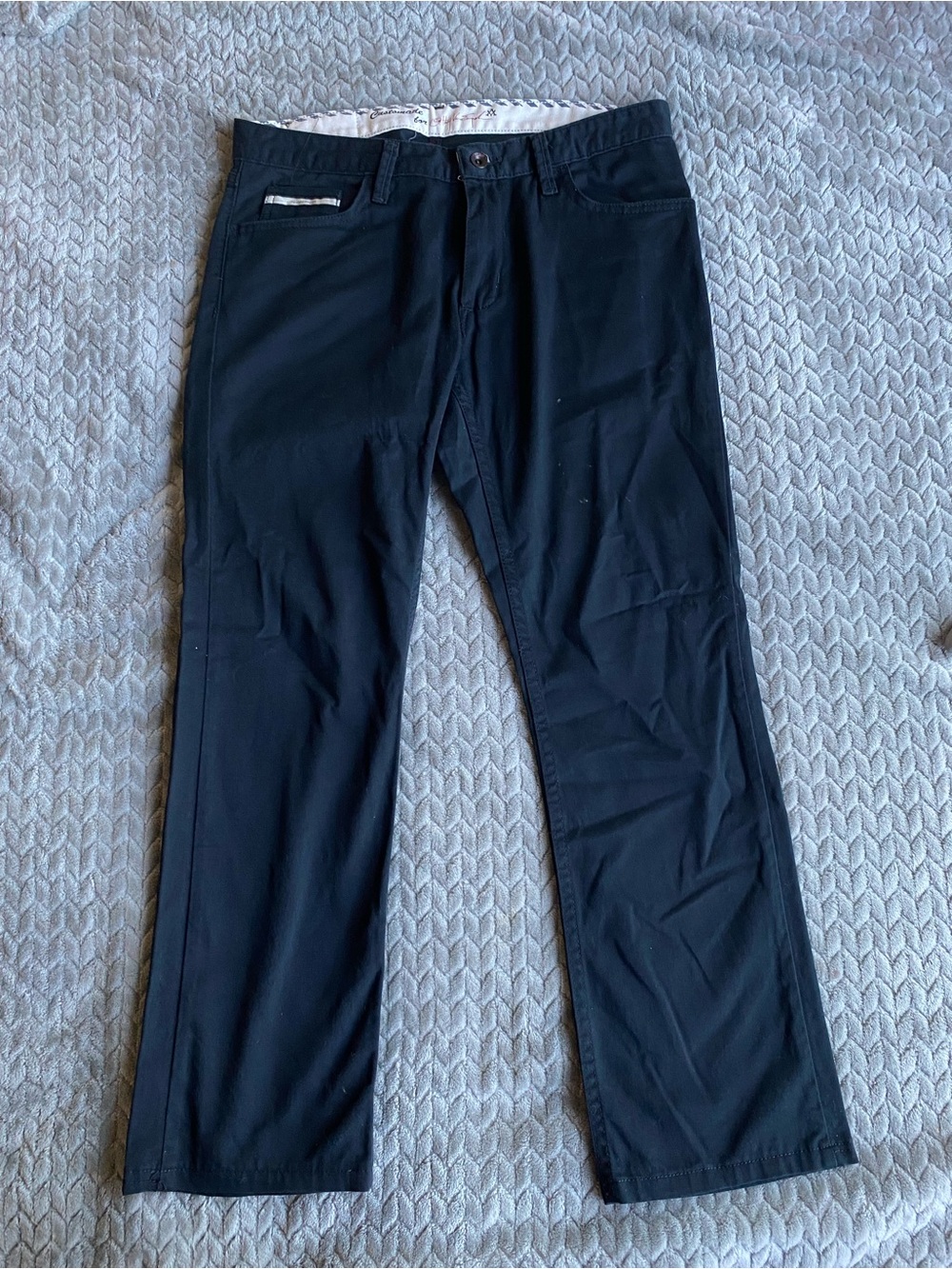 Vans Men's Black Straight Chino Pants